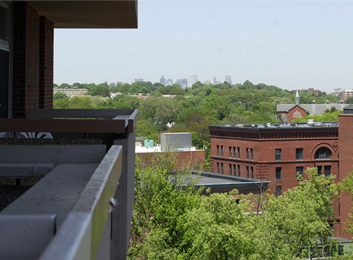 Milton apartment balcony view